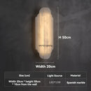 Axyaa Marble Wall Lamp: Spanish Postmodern Luxury Lighting Fixture for Home Decor