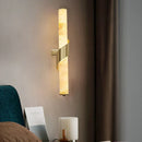 Art Deco Marble Wall Lamp Dimmable LED Sconce for Indoor Lighting by Axyaa