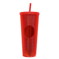 Axyaa Double Layered Straw Cup: Diamond Radiant Water, Coffee, Drinks, Mugs