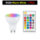 Axyaa 10W RGBW LED Light Bulb Spotlight with Remote Control - Home Decoration