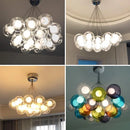 Axyaa Glass Ball Bubble Chandelier - Nordic Modern Pendant Light