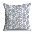 Axyaa Gray Lumbar Pillows - 45X45CM Damask Geometry Floral Stripes Plaids Print