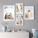 Sunrise Mosque Canvas Print by Axyaa - Islamic Wall Art Poster for Home Decor