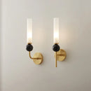 Axyaa Copper LED Wall Lamp Living Room Bedrom Sconce, Black Gold