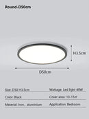 Axyaa LED Ceiling Lamp Remote Control Modern Home Interior Light Fixtures