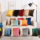 Axyaa Velvet Gold Splice Cushion Cover 45x45cm - Nordic Light Luxury Home Decor Patchwork Pillowcase
