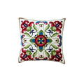 Axyaa Ethnic Floral Embroidered Canvas Cotton Pillow Cover 30x50cm
