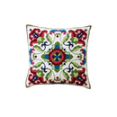 Axyaa Ethnic Floral Embroidered Canvas Cotton Pillow Cover 30x50cm