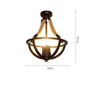 Axyaa Birds Cage Rustic Industrial Ceiling Light for Living room Bedroom Bar Shop