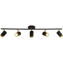 Axyaa Modern Black LED Ceiling Spotlight Chandelier for Home Lighting