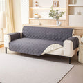 Axyaa Waterproof Sofa Cover for Pets & Kids Non-Slip Couch Slipcovers Gray