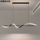 Axyaa Modern Pendant Lighting 120cm Black Gold Gray White Fixture for Living Room Kitchen