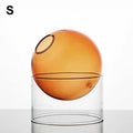 Axyaa Vintage Glass Vase for Tabletop Plants and Flower Arrangements
