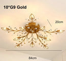 Axyaa Crystal Ceiling Light Tree Branch Modern Minimalist American Style