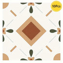 Axyaa Vinyl Non-Slip Floor Tile Sticker Waterproof 20cm x 20cm