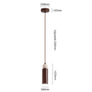 Axyaa Yellow Cave Stone LED Pendant Light - Walnut Bedroom Decor