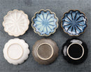 Axya Ceramic Hot Sauce Dish Set - Small Kitchen Porcelain Saucers for Condiments
