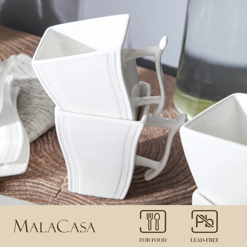 Axya Ceramic Flora Handgrip Mugs Set of 6 - BTS Surprise Offer