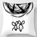 Axyaa Boho Style Ink Painting Pillow Sleeve for Home Decoration