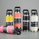 Axyaa Stainless Steel Thermal Bottle Vacuum Flask Tumbler with Straw - Ideal for Outdoor Activities
