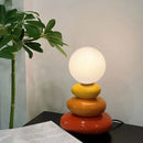 Colorful Ceramic LED Table Lamp for Bedroom Desk, Mood Light by Axyaa