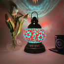 Turkish Mosaic Table Lamp by Axyaa – Rechargeable Handcrafted Night Light