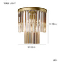 Axyaa Modern Crystal Pendant Light for Dining & Living Room