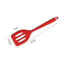 Axyaa Silicone Flat Bottom Pan Spatula Heat-resistant Non Stick Frying Tool