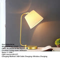 Axyaa Nordic Brass LED Table Lamp for Modern Living Spaces