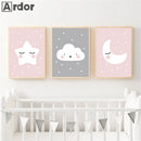 Nordic Style Nursery Wall Art Print for Kids Room Decor by Axyaa