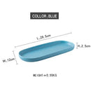 Axyaa White Ceramic Oval Tray: Versatile Decorative Plate for Home Kitchen and Jewelry Storage