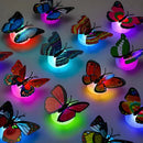 3D LED Butterfly Sticker Night Light Set for Home Decor by Axyaa