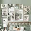 Axyaa Olive Tree Architecture Canvas Print Wall Art Posters for Living Room