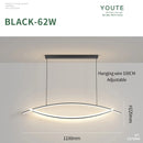 Axyaa Modern Minimalist LED Dining Chandelier for Home Indoor Decor
