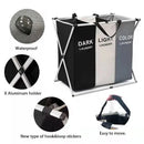Axyaa Three Grids Waterproof Laundry Hamper