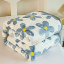 Axyaa Cartoon Pattern Flannel Blanket: Cozy Soft Plush Lightweight Throw for Sofa