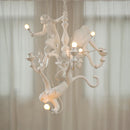 Axyaa Monkey Pendant Chandelier - Resin Animal Hanging Lamp for Unique Living Room Decor