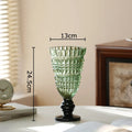 Axyaa Relief Glass Vase: Elegant Hydroponic Plant Pot for Stylish Floral Arrangements