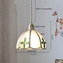 Axyaa Butterfly Glass Copper LED Pendant Lamp for Home Indoor Decor