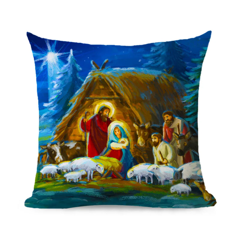 Axyaa Christmas Cushions 45x45: Modern Decor for Living Room, Sofa, Bed
