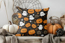 Axyaa Halloween Skeleton Dancers Pillow Cover for Sofa, Bedroom, Car