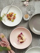 Axyaa Ceramic Deep Soup Plate 8.25" - High-End Dining Tableware Schussel