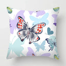 Axyaa Cute Butterfly Floral Print Pillowcase 45*45cm for Home & Office Decor