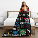 Axyaa Friends TV Show Flannel Blanket Winter Lightweight Throw Bedspread