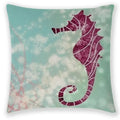 Axyaa Sea Animal Linen Pillow Case 45*45cm Home Decoration