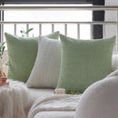 Axyaa Corduroy Square Pillowcase for Sofa Decor, Nordic Style Living Room Cushion Cover