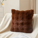 Axyaa Bubble Rabbit Fleece Pillowcase: Cozy Solid-Color Plush Cushion Cover for Autumn/Winter