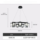 Axyaa Postmodern Glass Pendant Light for Minimalist Living Room and Bar