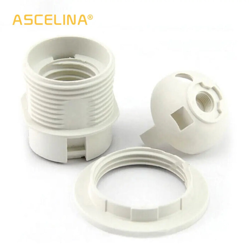 Axyaa E27 LED Bulb Holder: Plastic Lamp Socket Base for DIY Lighting