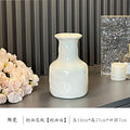 Axyaa Nordic Cream Ceramic Vase for Modern Living Room Decor